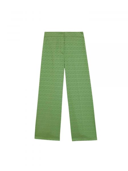 Широки панталони тип „марлен“ Scalpers зелено