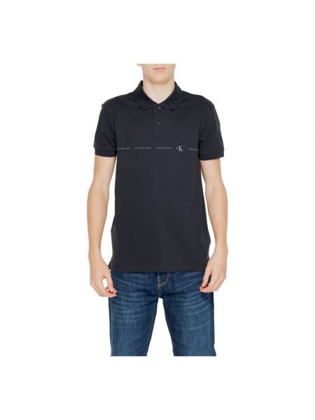 Poloshirt mit kurzen ärmeln Calvin Klein Jeans schwarz