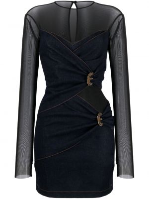 Džinsinė suknelė iš tiulio Versace Jeans Couture
