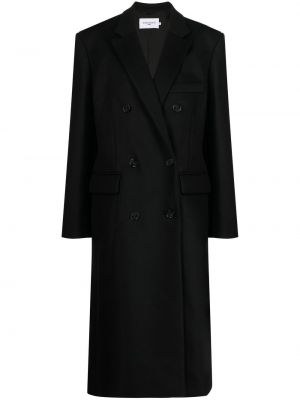 Палто с копчета Maison Kitsuné черно