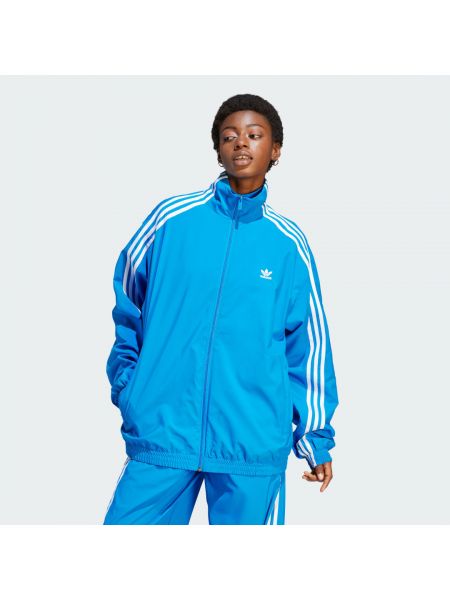 Bluza dresowa oversize Adidas niebieska