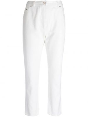 Pantalon droit Chanel Pre-owned blanc