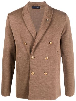 Lang blazer Lardini brun