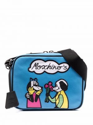 Чанта за ръка Moschino синьо