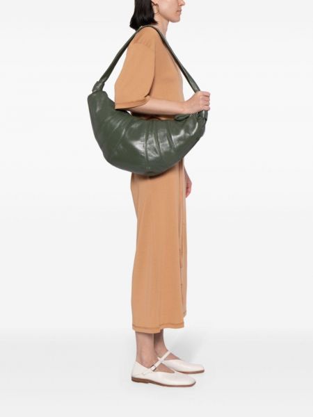Kožená kabelka Lemaire zelená