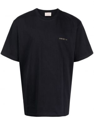 T-shirt en coton à imprimé Buscemi noir