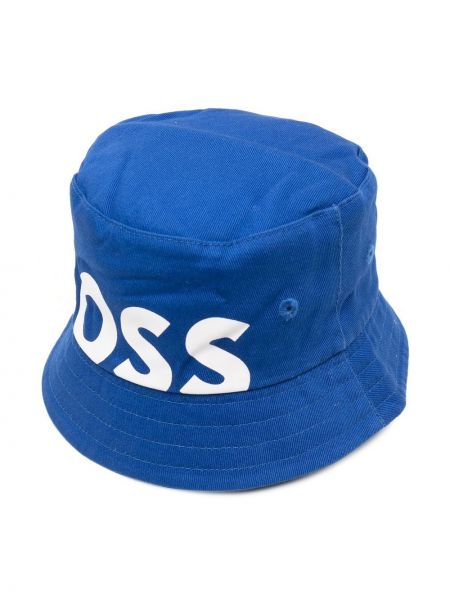 Cappello con stampa Boss Kidswear blu