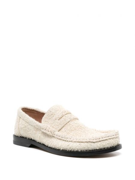 Seemisnahksed loafer-kingad Loewe valge