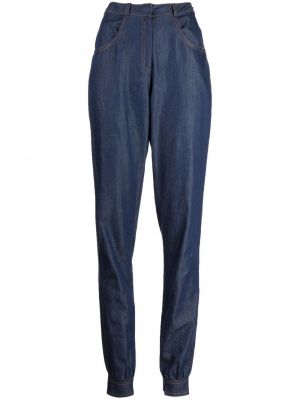 High waist straight jeans Saiid Kobeisy blau