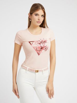 Camiseta manga corta Guess rosa
