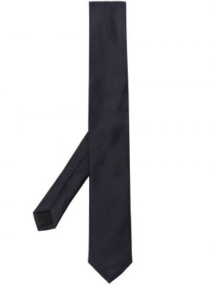 Einfarbige seiden krawatte Karl Lagerfeld blau