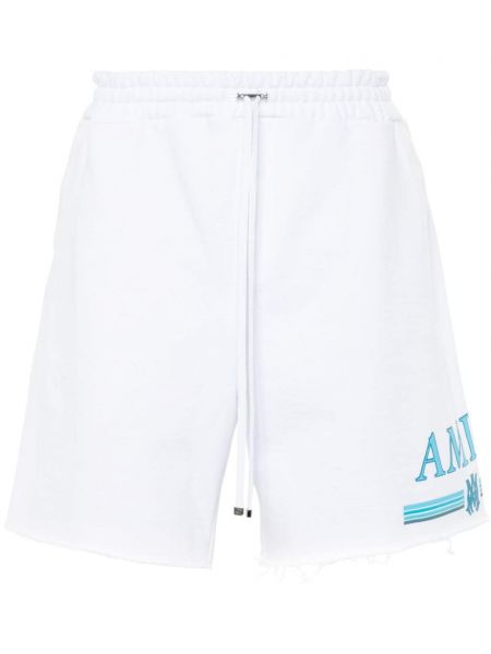 Shorts en coton Amiri blanc