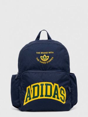 Niebieski plecak z nadrukiem Adidas Originals
