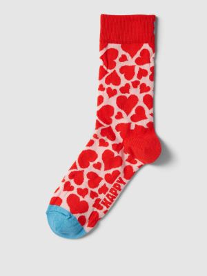 Skarpety w serca Happy Socks czerwone
