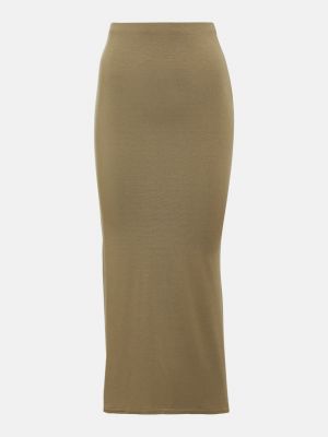 Длинная юбка из джерси TotÊme коричневая