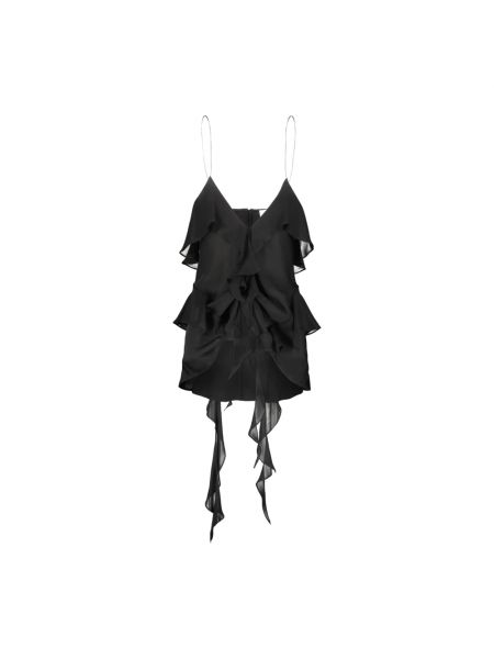 Jedwabna sukienka mini Khaite czarna