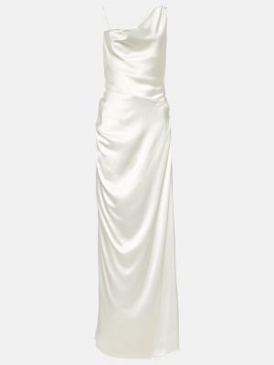 Атласное платье Vivienne Westwood белое