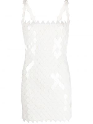 Коктейлна рокля The Attico бяло