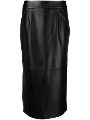 Kožená sukňa Arma čierna