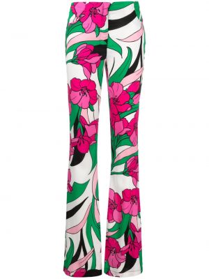 Pantalon à fleurs large Pinko vert