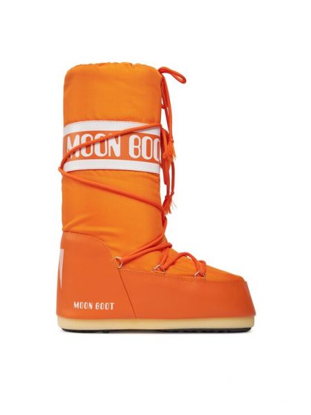 Kozačky z nylonu Moon Boot oranžové