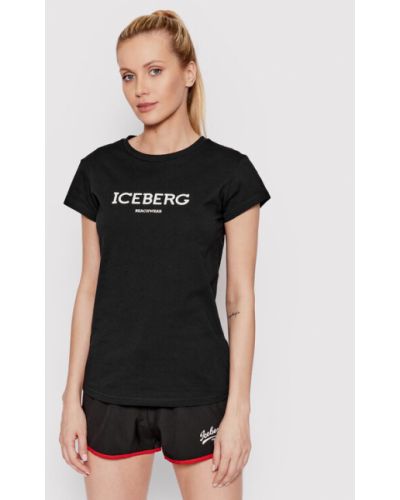 Priliehavé tričko Iceberg čierna