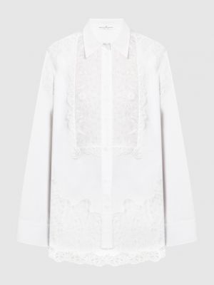 Кружевная блузка Ermanno Scervino белая