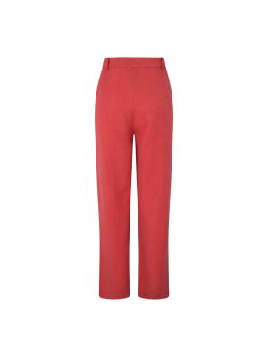 Pantaloni plissettati Pepe Jeans rosso