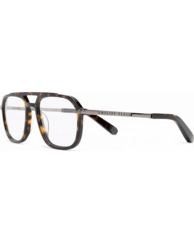 Okulary Philipp Plein, brązowy