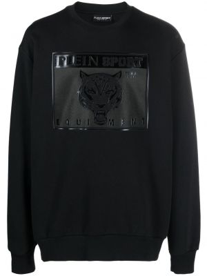 Raštuotas sportinis džemperis su tigro raštu Plein Sport juoda