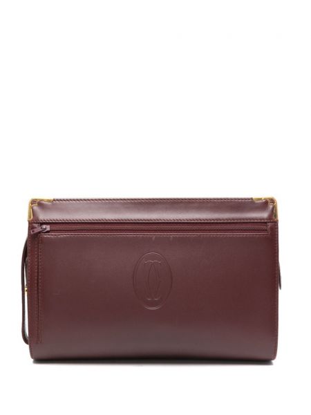 Leder clutch Cartier rot