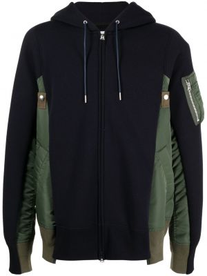 Hoodie mit reißverschluss Sacai