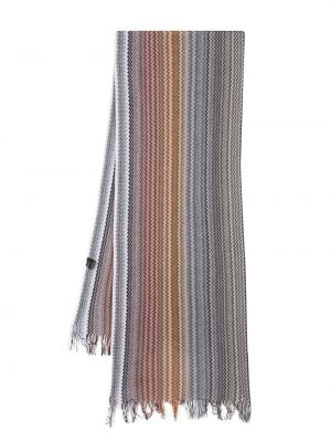 Плетен памучен шал Missoni кафяво