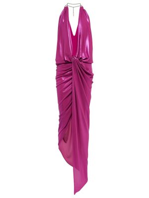 Dlouhé šaty The Attico růžové