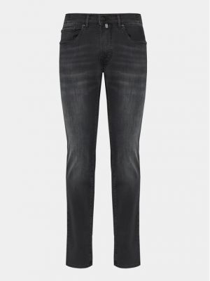 Czarne jeansy skinny Pierre Cardin