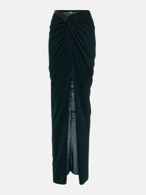 Džerzej dlhá sukňa Alaã¯a zelená