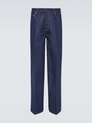 Straight leg jeans baggy Valentino blu