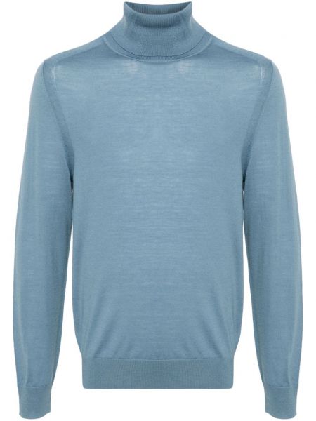 Vilnas garš džemperis merino Paul Smith zils