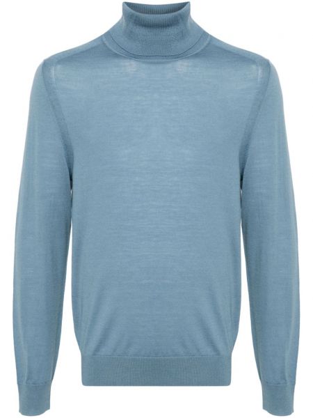 Pull col roulé en laine en laine mérinos col roulé Paul Smith bleu