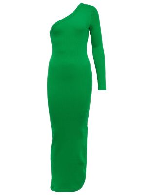 Sukienka midi bawełniana Ami Paris zielona