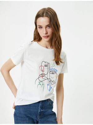 T-krekls ar apdruku ar īsām piedurknēm Koton