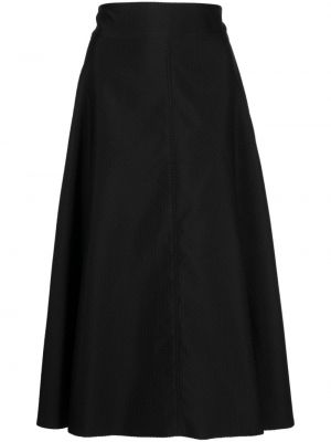 Midi sukňa Christian Dior čierna