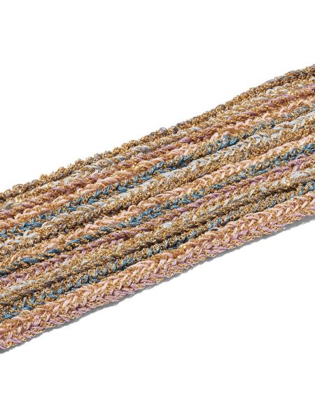Pletený melanžový hedvábný náramek Carolina Bucci