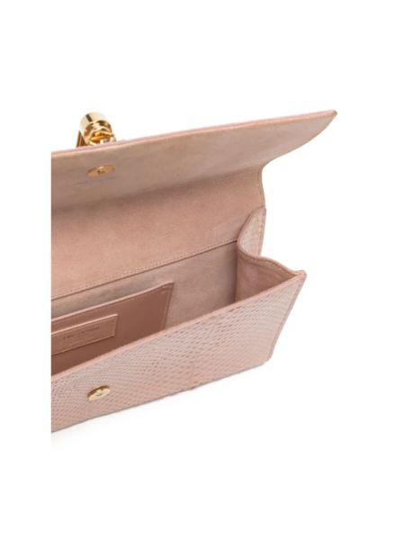 Bolso clutch de cuero retro Yves Saint Laurent Vintage rosa