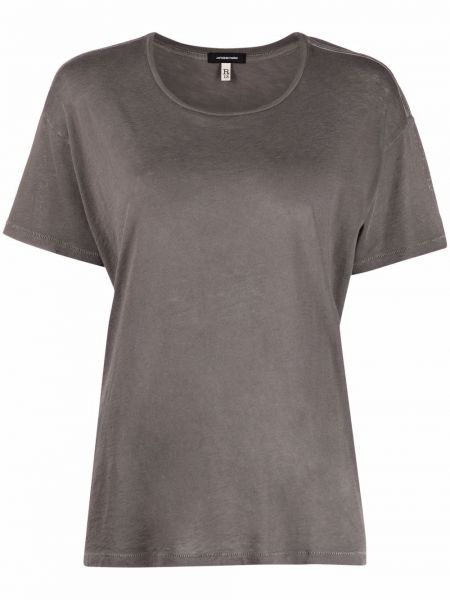 Camiseta de cuello redondo R13 gris