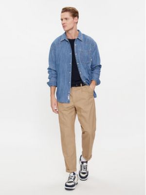 Džínová košile relaxed fit Tommy Jeans modrá