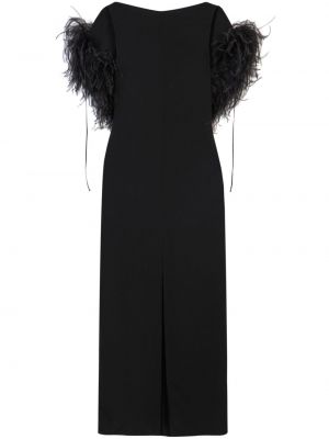 Sukienka midi w piórka 16arlington czarna