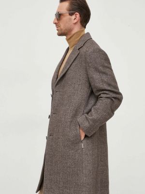 Шерстяное пальто Liu Jo коричневое