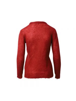 Sudadera con cuello redondo de tela jersey de cuello redondo de lana mohair Gucci Vintage rojo