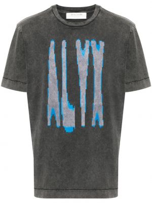Bavlněné tričko s potiskem 1017 Alyx 9sm Šedé